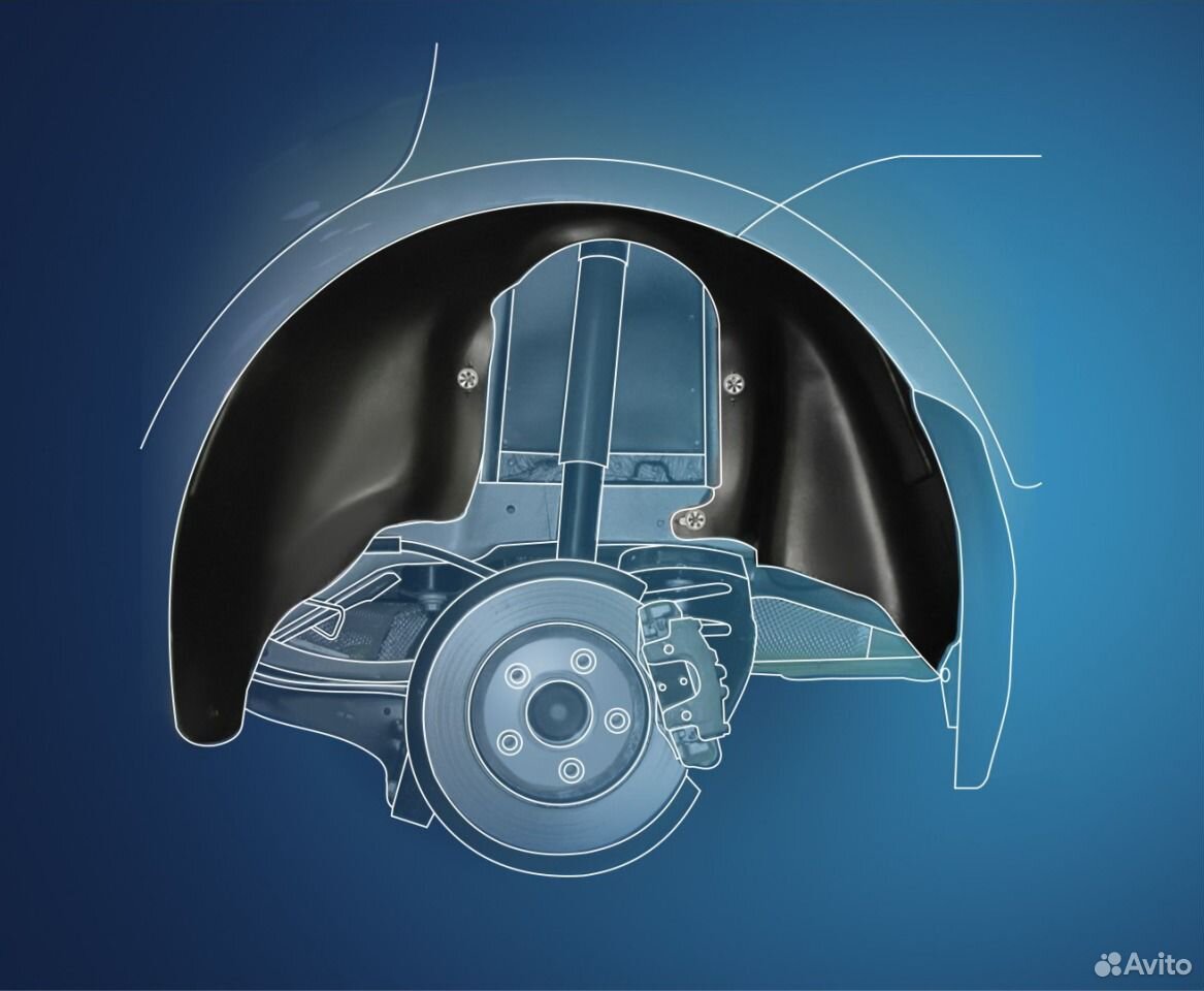 Подкрылки задние на Chevrolet Cobalt