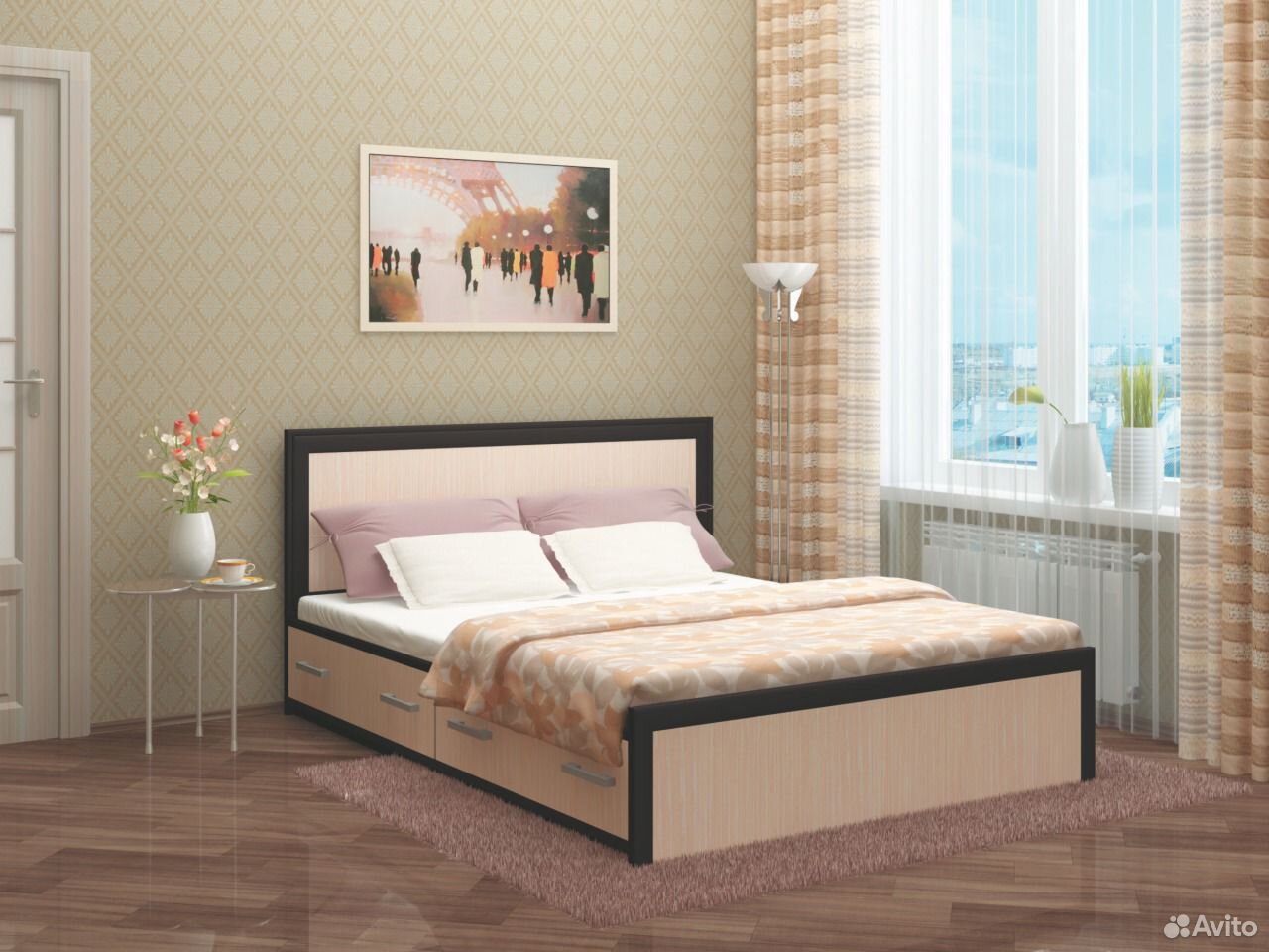 кровать 1 2 спальная