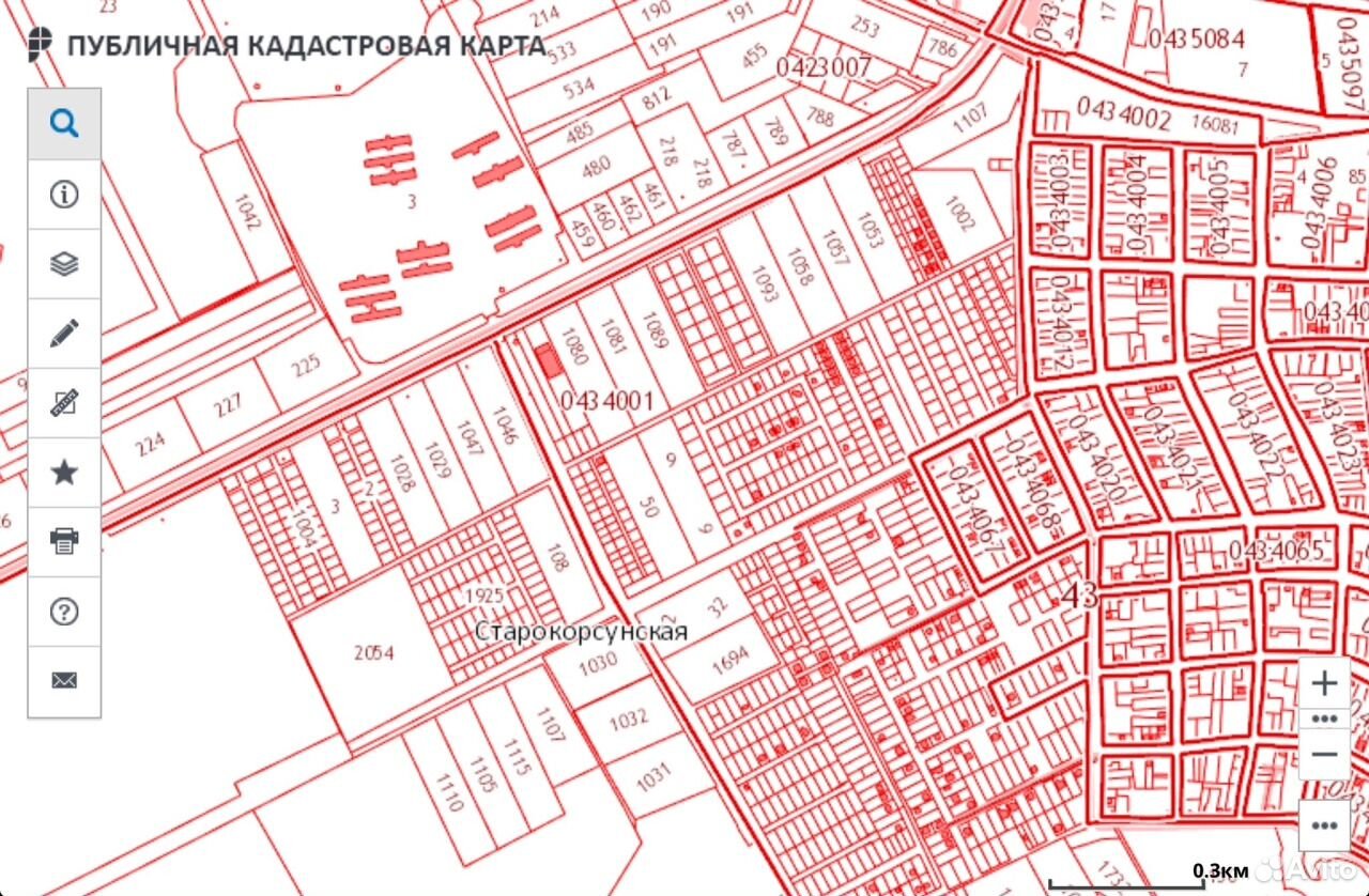 Карта станицы Старокорсунской. Старокорсунская на карте.