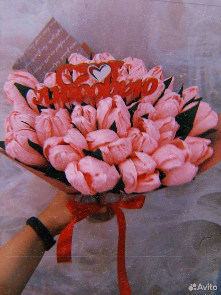Тюльпаны из конфет купить на Зозу.ру - фотография № 1