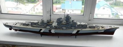 Модель линкора бисмарк