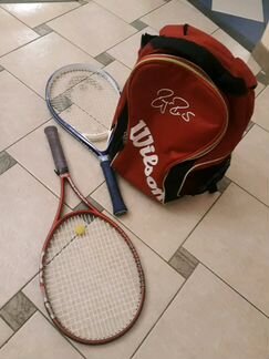 Теннисные ракетки и рюкзачок Willson