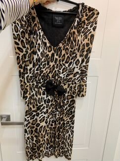 Платье Zara леопард