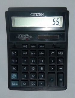 Калькулятор citizen SDC 888TII