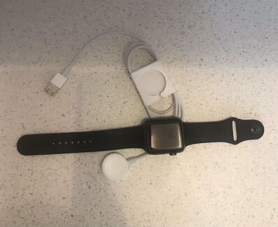 Часы Apple Watch S 3 42 mm Black Sport Band