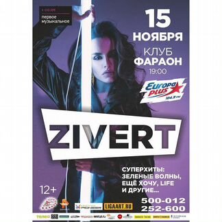 Билет на коннцерт Zivert