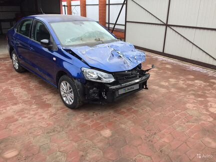 Volkswagen Polo 1.6 AT, 2019, битый, 7 254 км