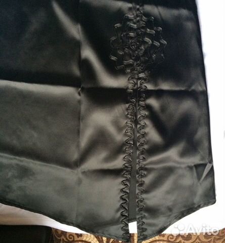 Юбка Новая из атласа с декорацией