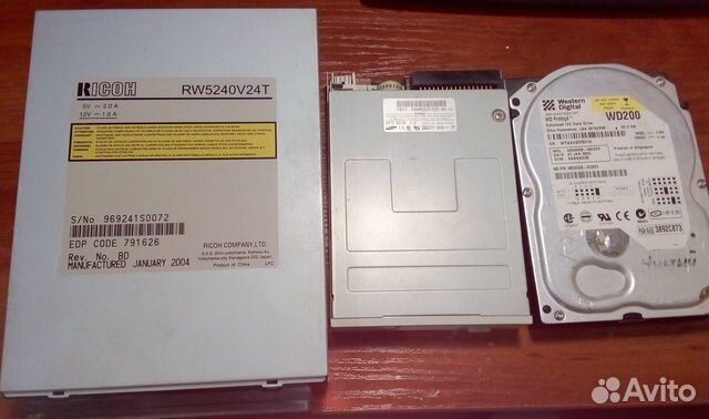 Привод Пишущий, жёсткий диск, флоппи дисковод