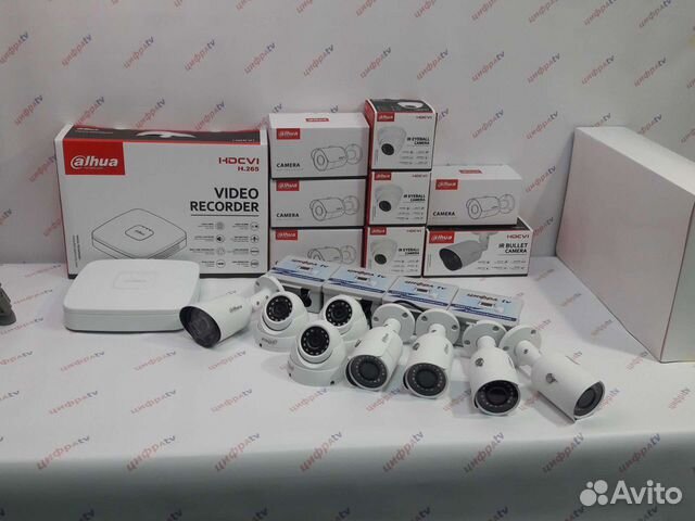 Комплект видеонаблюдения 4Мп Dahua. 8камер