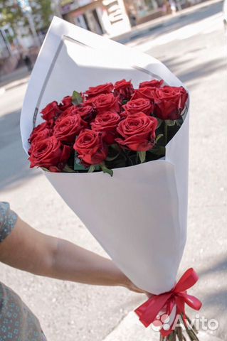 Букет из 21 розы, доставка цветов