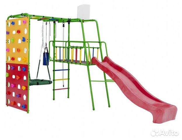 Детский спортивный комплекс уличный с горкой