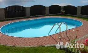 Бассейн лагуна овальный 3,7х2,44х1,25м вкапываемый