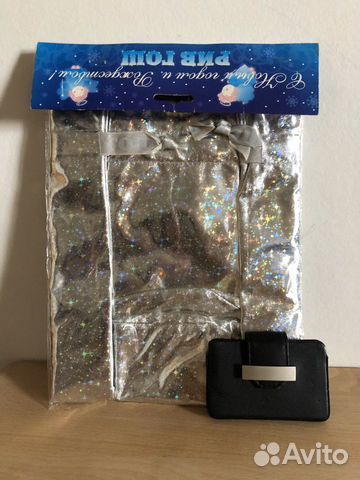 Пакет новогодний подарочный + визитница