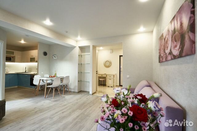 

1-к. квартира, 52 м², 3 кровати