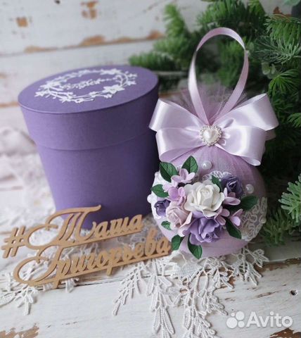 Ёлочные шары ручной работы