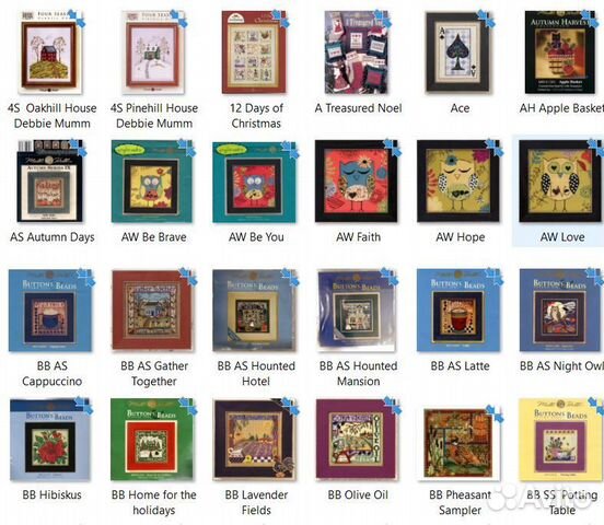 Схемы для вышивания Mill Hill большой выбор