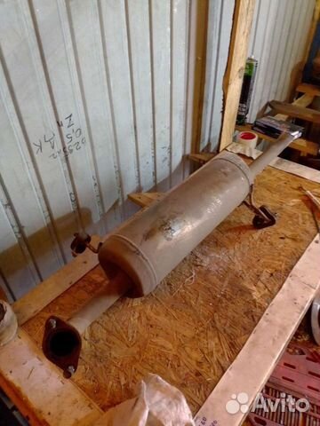 Выхлопная система. глушитель Kia Rio 3. Solaris