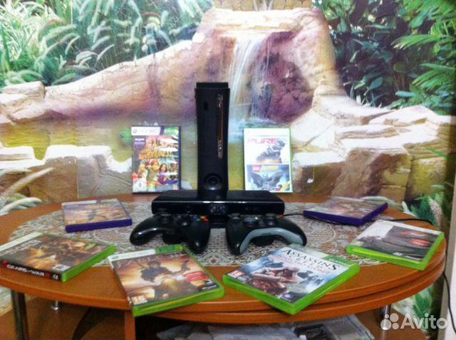 Xbox 360 elite, Kinect, 20 игр, 2 геймпада