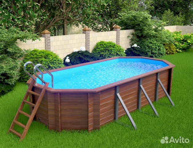 Деревянный каркасный бассейн