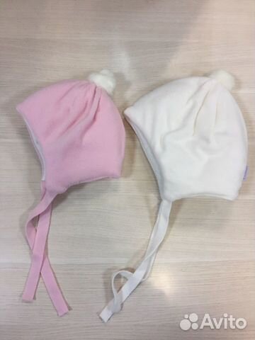 Шапочка флисовая для новорожденного
