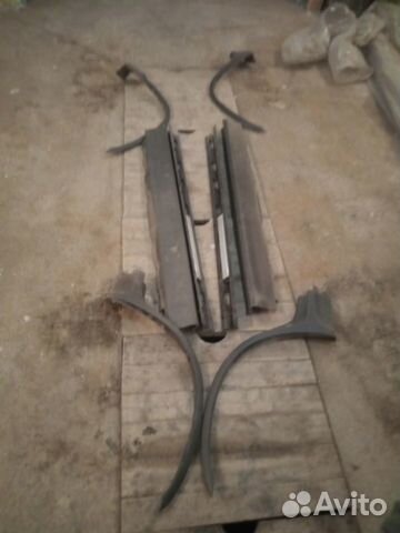 Комплект пластиковых накладок и порогов на BMW X5