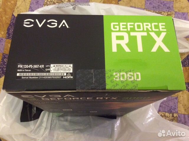 Видеокарта evga geforce RTX 3060 12gb