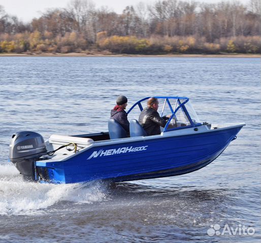 Моторная лодка алюминиевая Неман 450 DC New