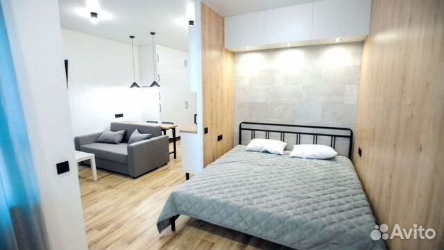 

Квартира-студия, 28 м², 2 кровати