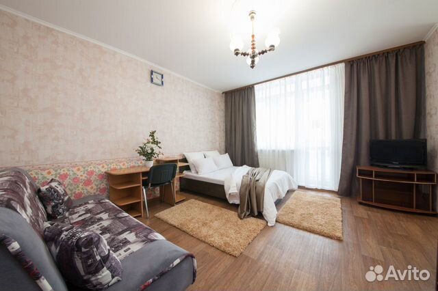 

1-к. квартира, 42 м², 2 кровати