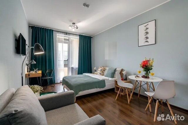 

Квартира-студия, 24 м², 2 кровати