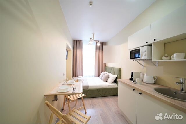 

Квартира-студия, 14 м², 1 кровать