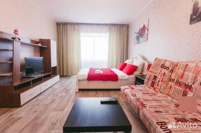 

1-к. квартира, 42 м², 2 кровати