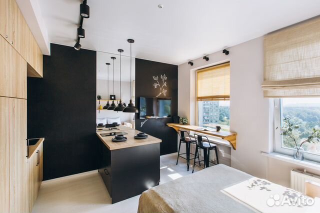

Квартира-студия в апарт-отеле, 25 м², 1 кровать