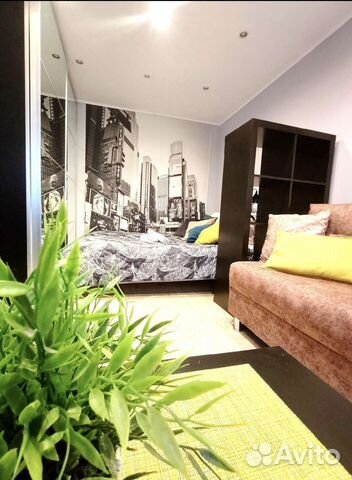 

1-к. квартира, 27,5 м², 2 кровати