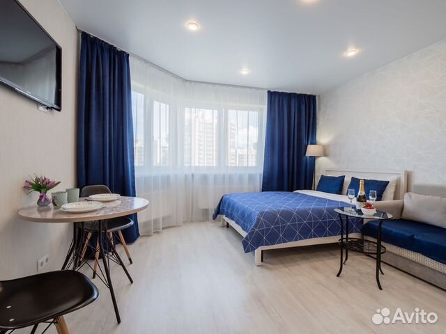 

Квартира-студия, 29 м², 2 кровати