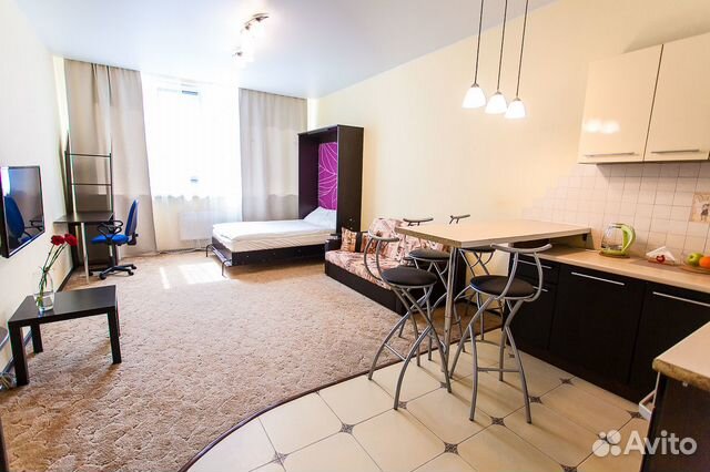 

Квартира-студия, 33 м², 2 кровати