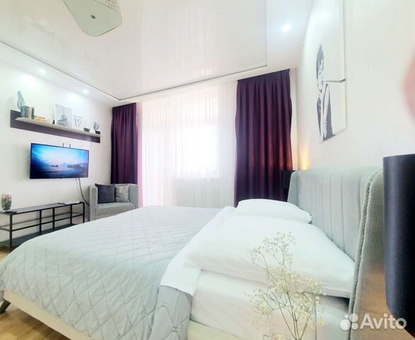 

1-к. квартира, 44 м², 2 кровати