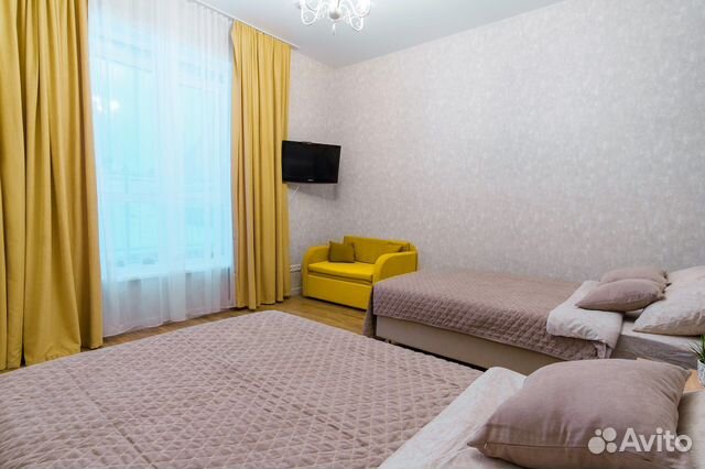 

1-к. квартира, 40 м², 2 кровати