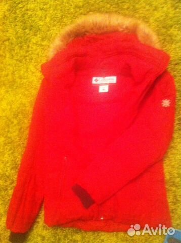 Куртка б/у женская красная в клетку Columbia Куртка б/у женская красная в клетку Columbia