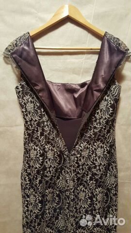 Платье вечернее гепюровое р.S Платье вечернее гепюровое р.S