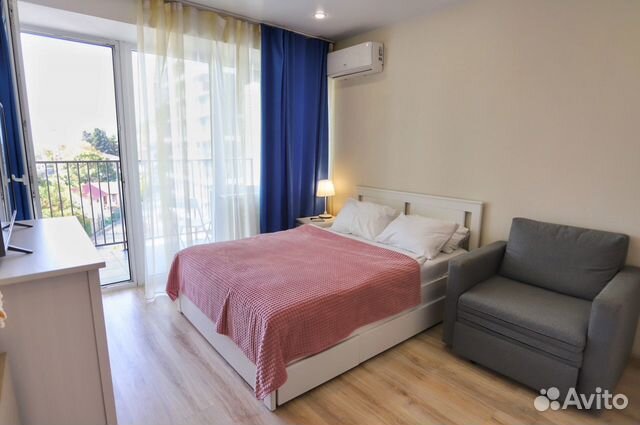 

Квартира-студия, 26 м², 2 кровати