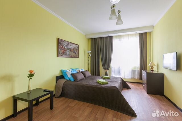 

1-к. квартира, 44 м², 3 кровати