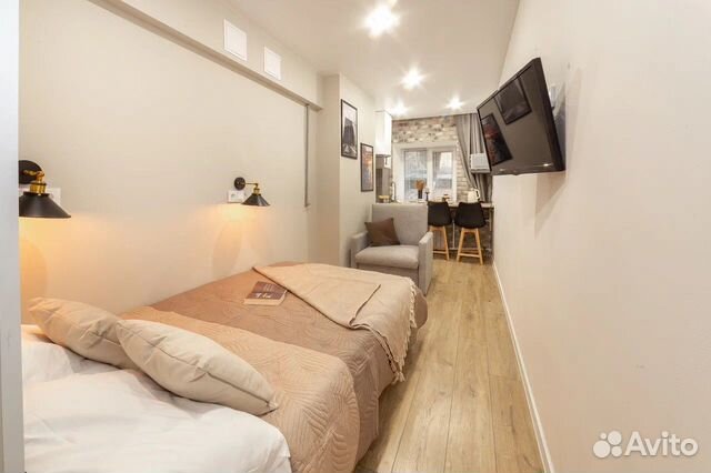 

Квартира-студия, 18 м², 2 кровати