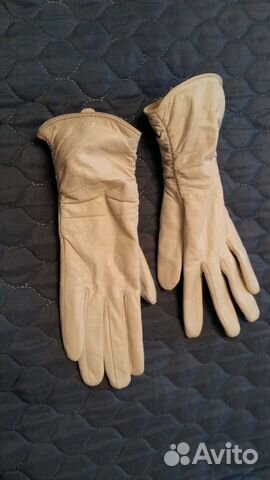 Кожанные перчатки демисезонные