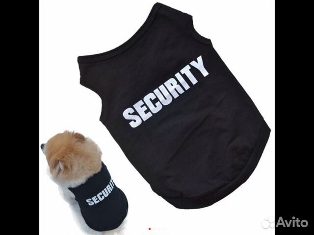 Футболка "Security" Новая Собаке, кошке купить на Зозу.ру - фотография № 3
