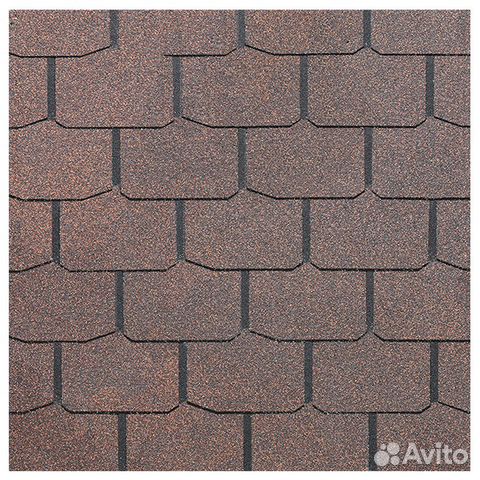 Гибкая черепица Dcke PIE simple/ крона/ Коричневы