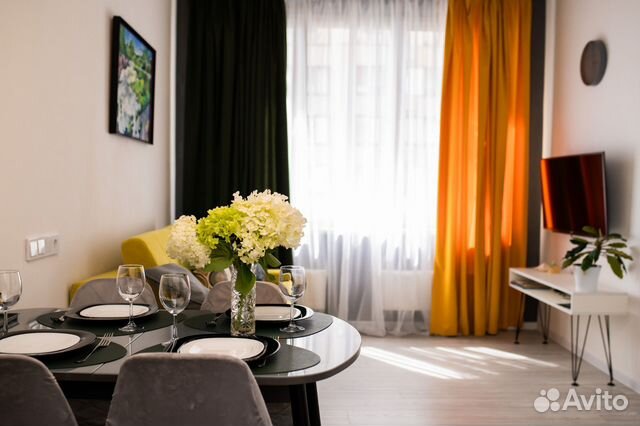 

1-к. квартира, 38 м², 2 кровати