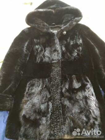 Шуба норка + мутон