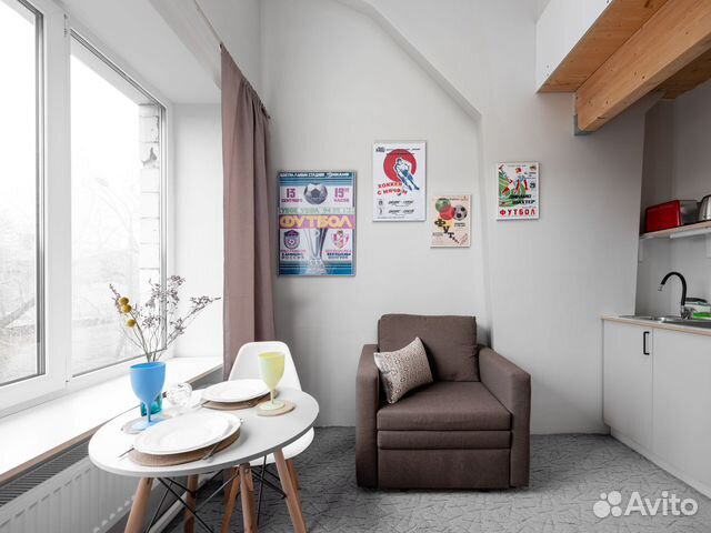 

Квартира-студия, 18 м², 2 кровати